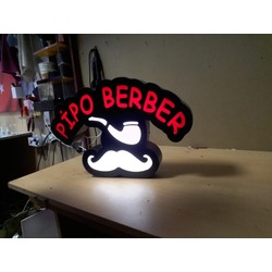 GÖZLÜK Yazılı Tabelası 3D LED Tabela Logo Hazır Tabela Neon Etkili Işıklı Kutu Harf Tabela