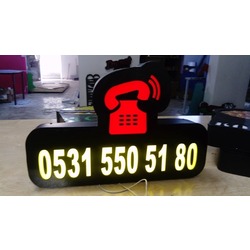TELEFON Yazılı Tabelası 3D LED Tabela Logo Hazır Tabela Neon Etkili Işıklı Kutu Harf Tabela