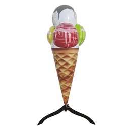 3D Fiberglas Dondurma Maketi LED 130 CM - 180 CM - 250 CM