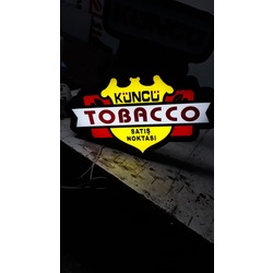 KÜNCÜ Yazılı Tabelası 3D LED Tabela Logo Hazır Tabela Neon Etkili Işıklı Kutu Harf Tabela