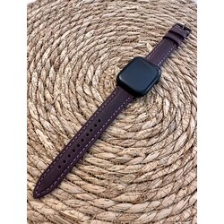 Mor Rengi Apple Watch Deri Kordon