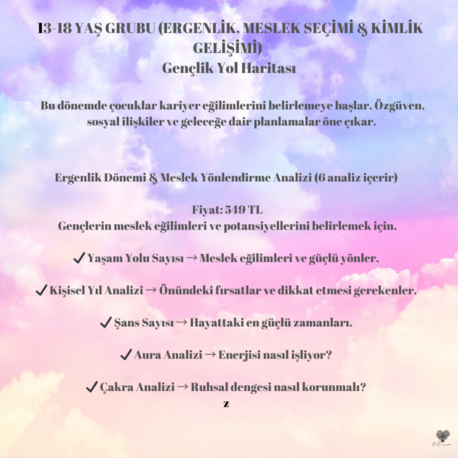 Gençlik Yol Haritası: 13-18 Yaş Meslek Yönlendirme Analizi