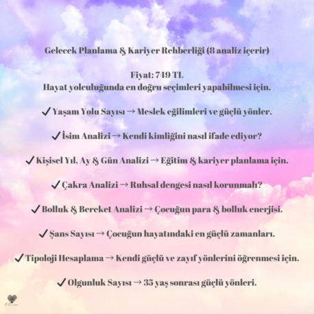 Gelecek Planlama & Kariyer Rehberliği: 13-18 Yaş Analizi