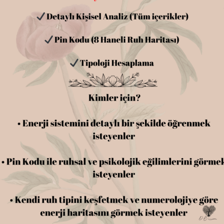 Detaylı Kişisel Analiz PLUS – Evrensel Ruh Rehberin (10 Analiz İçerir)