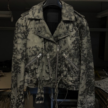 Orijinal ALLSAINTS Balfern Rift Biker Kadın Deri Ceket
