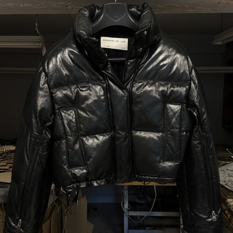 Orijinal SHOREDITCH SKI CLUB Dissco Puffer Kadın Deri Ceket