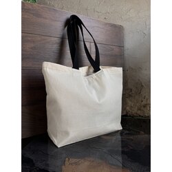 Gabardin 45x33x6cm %100Pamuk Siyah Renk Saplı Çanta