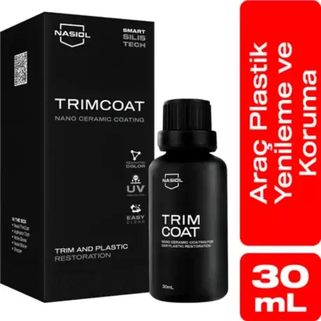 Nasiol Trimcoat Araç Plastik Yenileyici,Onarıcı ve Koruyucu Nano Seramik Kaplama-2 Yıl 