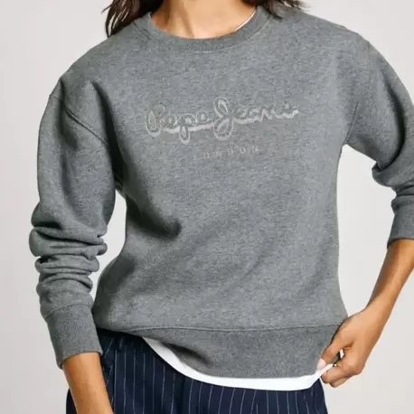 PEPE JEANS SWEATSHIRT TEK RENK