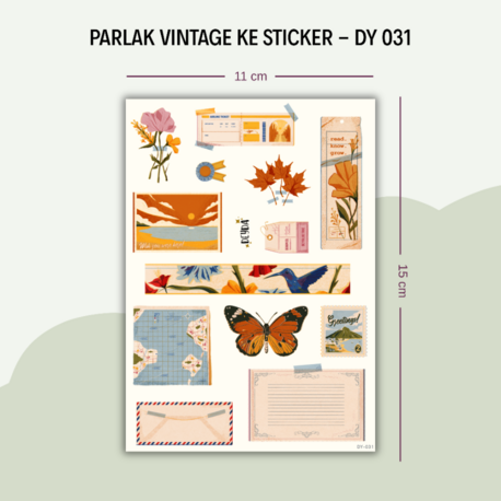 DY-031 Vintage Ke Sticker