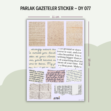DY-077 Gazeteler Sticker