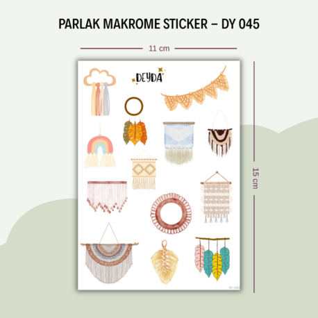 DY-045 Makrome Sticker