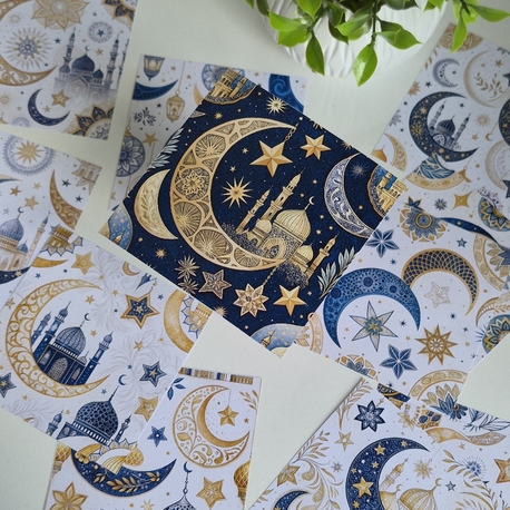 İslam Tema Scrapbook Kağıtları 