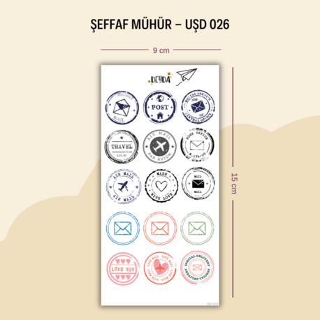 UŞD-026 Mühür Sticker