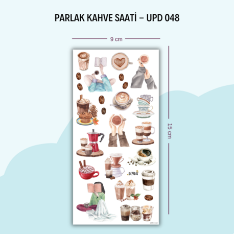 UPD-048 Kahve Saati Sticker