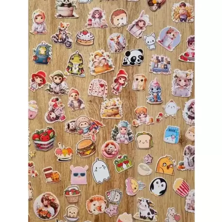 100+ Adet Kawaii Sticker Kutu