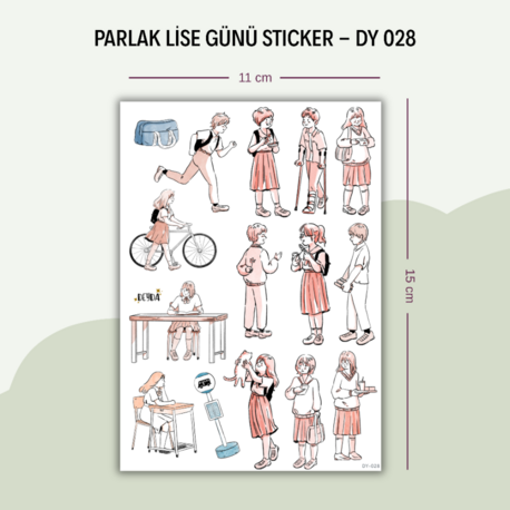 DY-028 Lise Günü Sticker