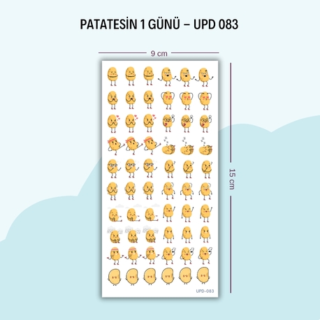 UPD-083 Patatesin Bie Günün Parlak Sticker