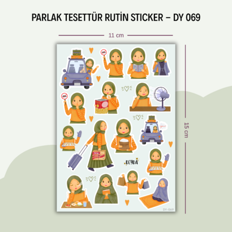 DY-069 Tesettür Rutin Sticker