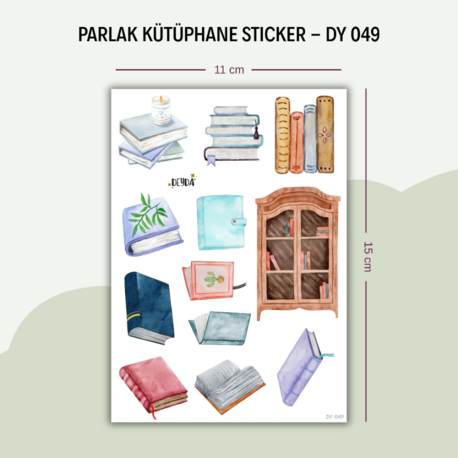 DY-049 Kütüphane Sticker