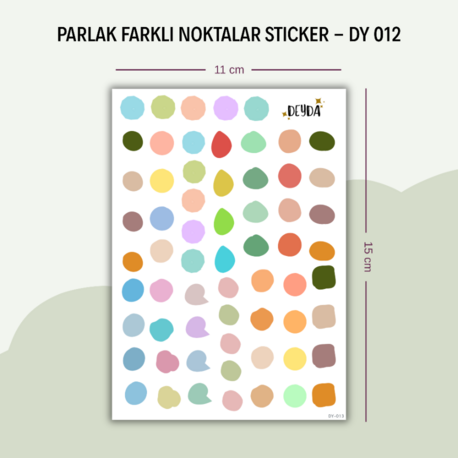 DY-012 Farklı Noktalar Sticker