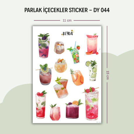 DY-044 İçecekler Sticker