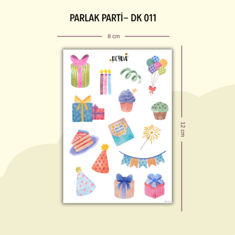 DK-011 Parti Sticker