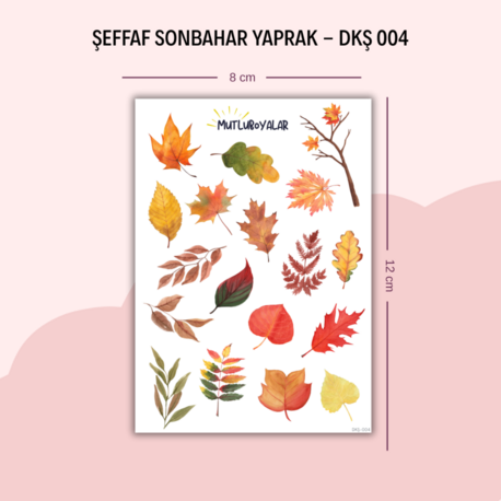 DKŞ-004 Yapraklar Sticker