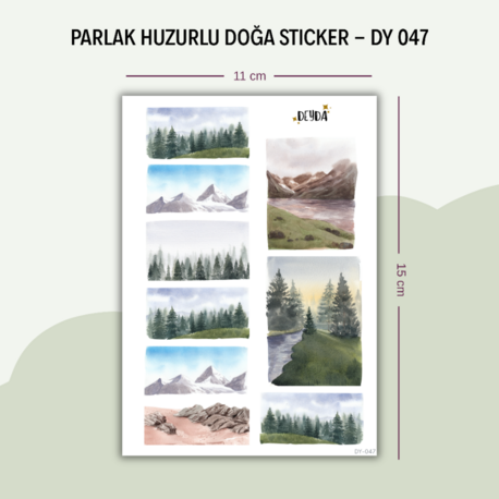 DY-047 Huzurlu Doğa Stikcer