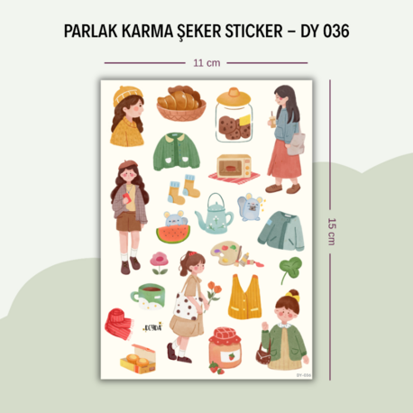 DY-036 Karma Şeker Sticker