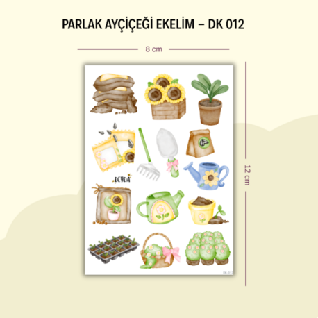 DK-013 Ayçiçeği Ekelim Sticker