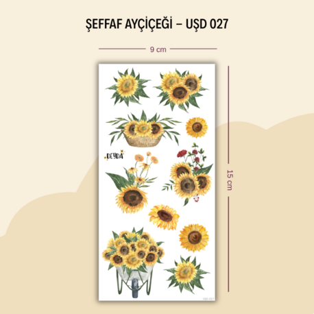 UŞD-027 Ayçiçeği Sticker