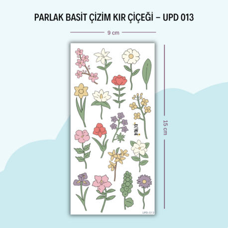 UPD-013 Kır Çiçekleri Sticker