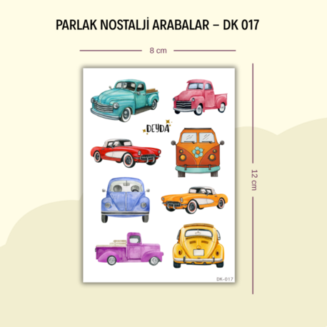DK-017 Arabalar Sticker