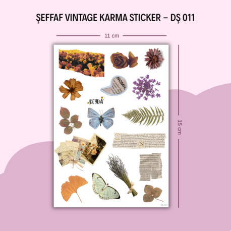 DŞ-011 Vintage Karma Sticker
