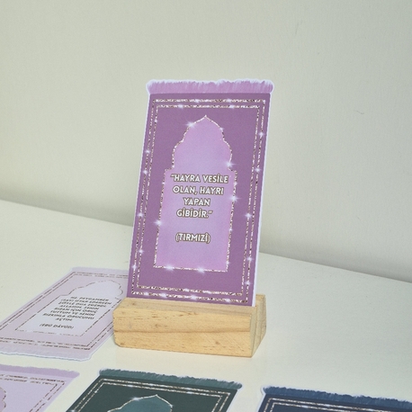 6 Adet Hadis Kartı ve Standı 