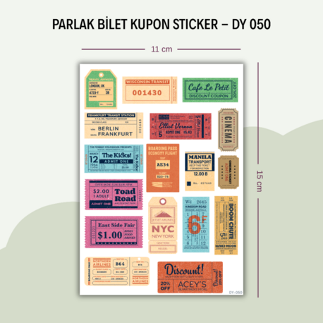 DY-050 Biletler Sticker