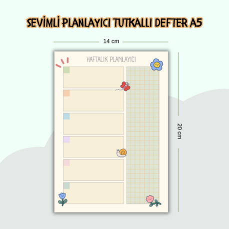 Sevimli Planlayıcı Tutkallı Defter