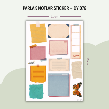 DY-076 Notlar KE Sticker