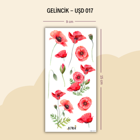 UŞD-017 Gelincik Sticker