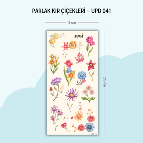 UPD-041 Kır Çiçekleri Sticker