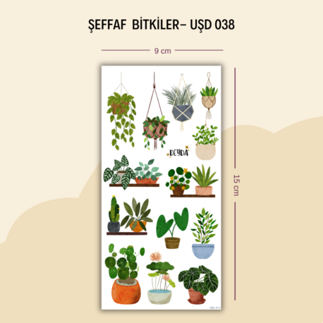 UŞD-038 Bitkiler Sticker