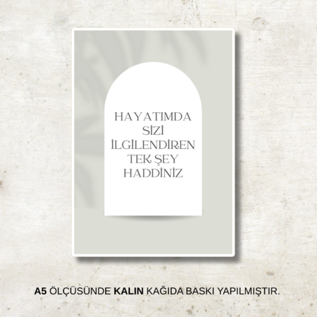 Haddiniz | Poster