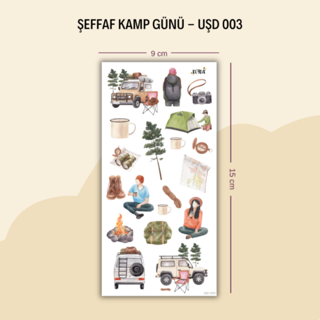 UŞD-003 Kamp Hayatı Sticker