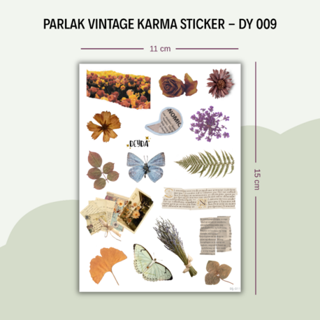 DY-009 Vintage Karma Sticker