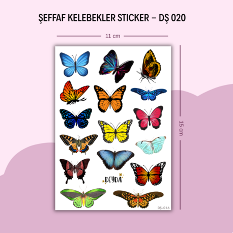 DŞ-020 Kelebekler Sticker