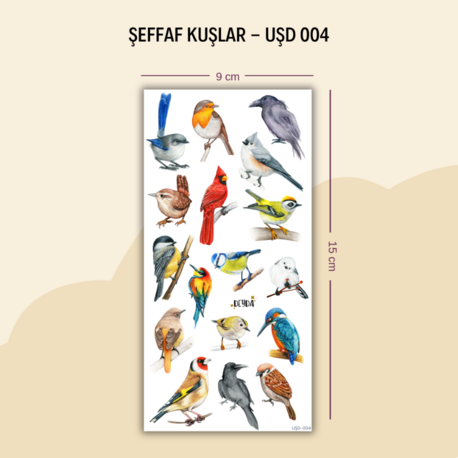 UŞD-004 Kuşlar Sticker