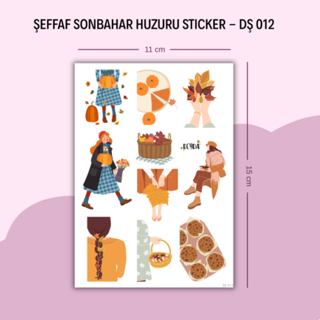 DŞ-012 Sonbahar Huzuru Şeffaf Sticker