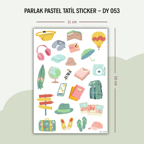 DY-053 Pastel Tatil Sticker