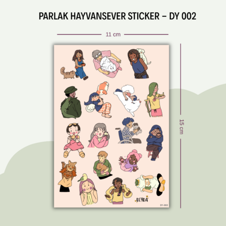 DY-002 Hayvansever Sticker